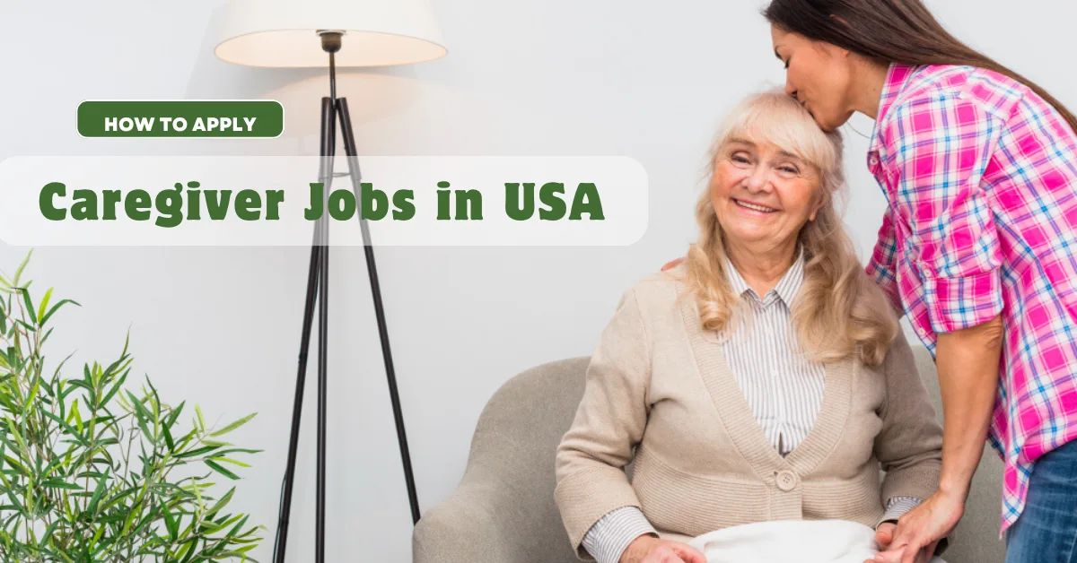 Home caregiver helping senior person in USA home