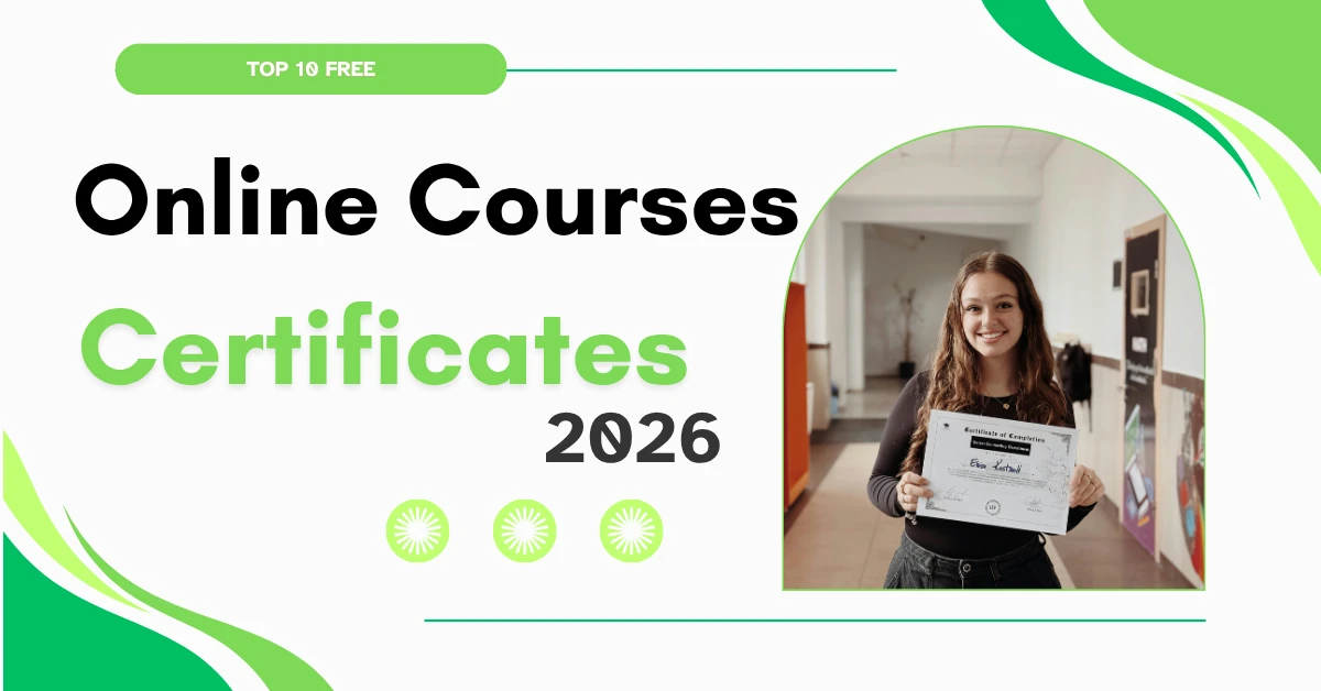 Students learning through free online courses with certificates in 2026
